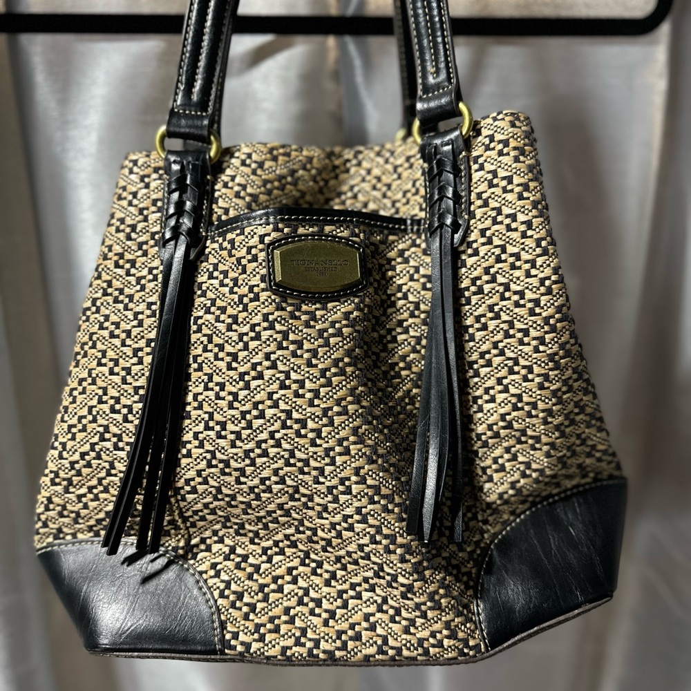 EUC Tignanello Black and Tan Women's Bag